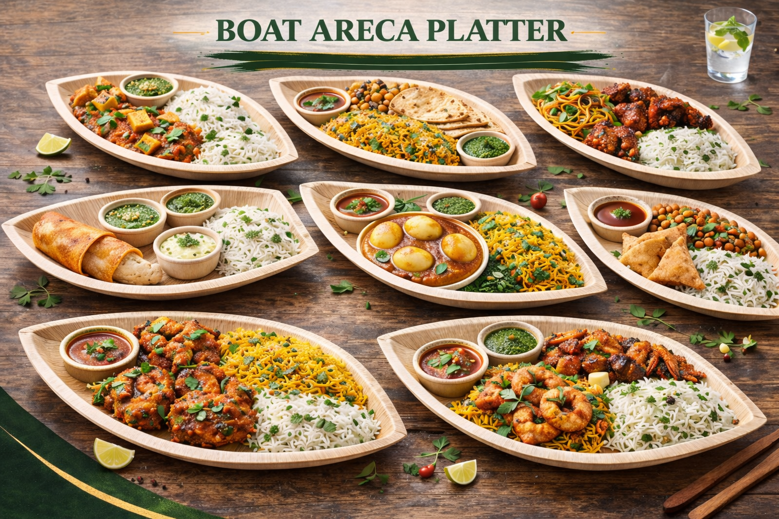 Boat Areca Platter